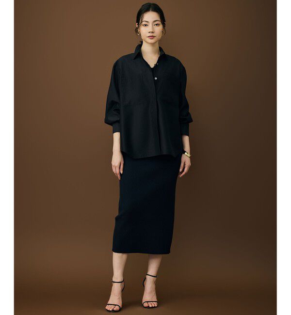 自由区「【カタログ掲載・羽織りとしても】シャイニーオーガンジーシアー シャツ」|シャツ・ブラウス|