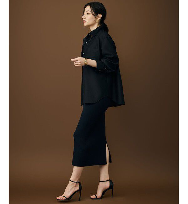 自由区「【カタログ掲載・羽織りとしても】シャイニーオーガンジーシアー シャツ」|シャツ・ブラウス|