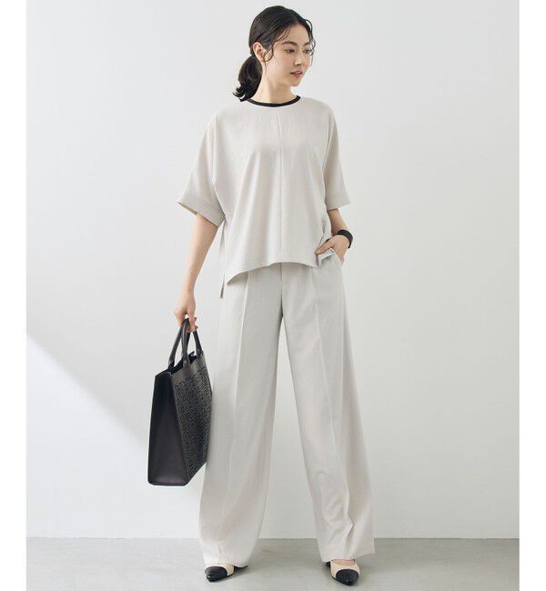 自由区「【セットアップ対応】テクスチャードスーツ ブラウス」|シャツ・ブラウス|