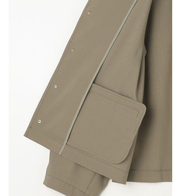 自由区「【カタログ掲載・セットアップ対応】リネンストレッチノーカラー ジャケット」|ノーカラージャケット|