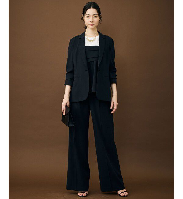 自由区「【カタログ掲載・セットアップ対応・セレモニー・ハレの日・通勤】テクスチャードスーツ ジャケット」|テーラードジャケット|