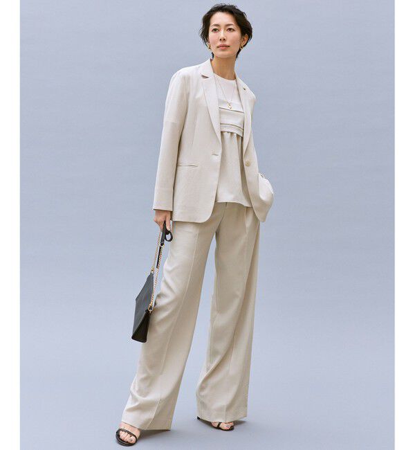 自由区「【カタログ掲載・セットアップ対応・セレモニー・ハレの日・通勤】テクスチャードスーツ ジャケット」|テーラードジャケット|