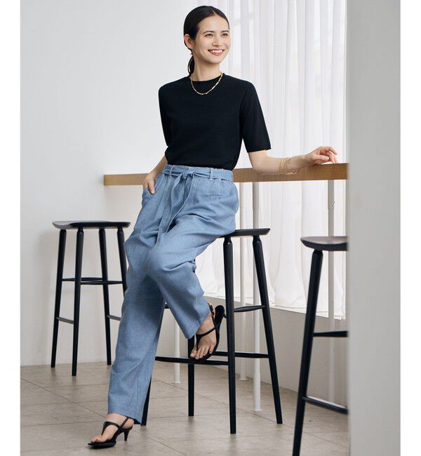 自由区「【カタログ掲載・アンサンブル対応】シアーシルクミックスニット プルオーバー」|ニット・セーター|