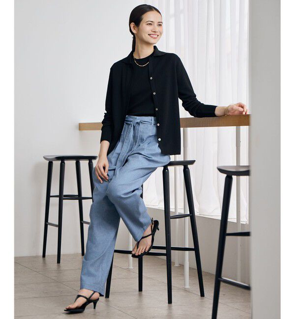 自由区「【カタログ掲載・アンサンブル対応】シアーシルクミックスニット プルオーバー」|ニット・セーター|