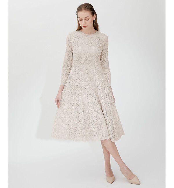 23区「【APPLAUDIR】ニュアンス フラワーレース ドレス」|ドレス|