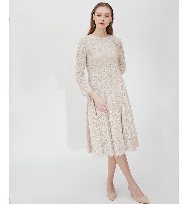23区「【APPLAUDIR】ニュアンス フラワーレース ドレス」|ドレス|