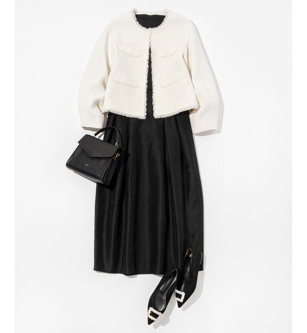 23区「【VERYコラボ 】ファンシーツイード ジャケット」|ノーカラージャケット|