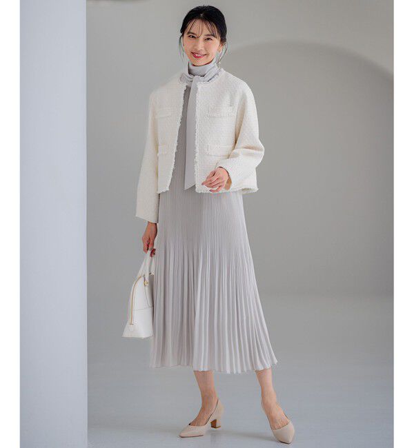 23区「【VERYコラボ 】ファンシーツイード ジャケット」|ノーカラージャケット|