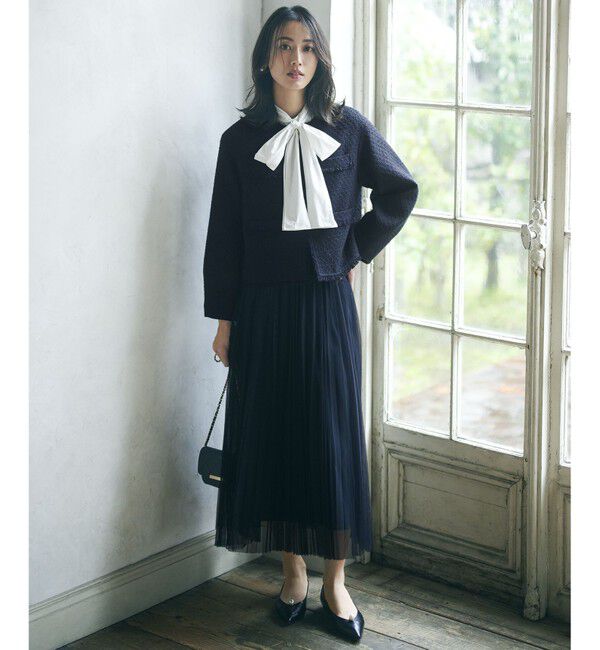 23区「【VERYコラボ 】ファンシーツイード ジャケット」|ノーカラージャケット|