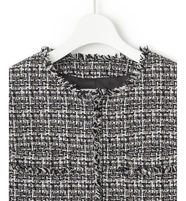 23区「【VERYコラボ 】ファンシーツイード ジャケット」|ノーカラージャケット|