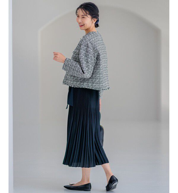 23区「【VERYコラボ 】ファンシーツイード ジャケット」|ノーカラージャケット|