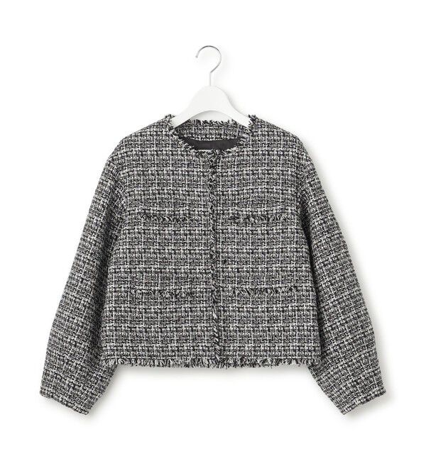 23区「【VERYコラボ 】ファンシーツイード ジャケット」|ノーカラージャケット|