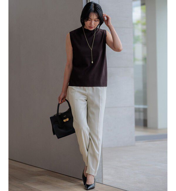 23区「【新色追加/洗える】ストレッチジョーゼット テーパード パンツ」|その他|