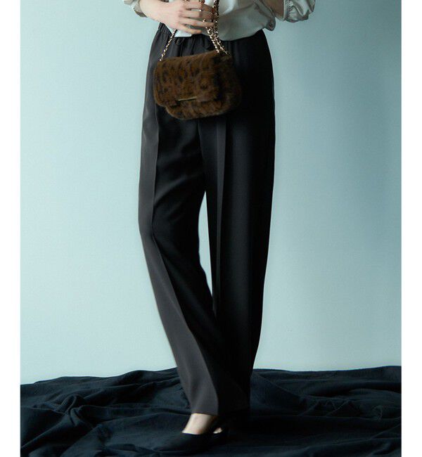 23区「【新色追加/洗える】ストレッチジョーゼット テーパード パンツ」|その他|ﾀﾞｰｸﾌﾞ