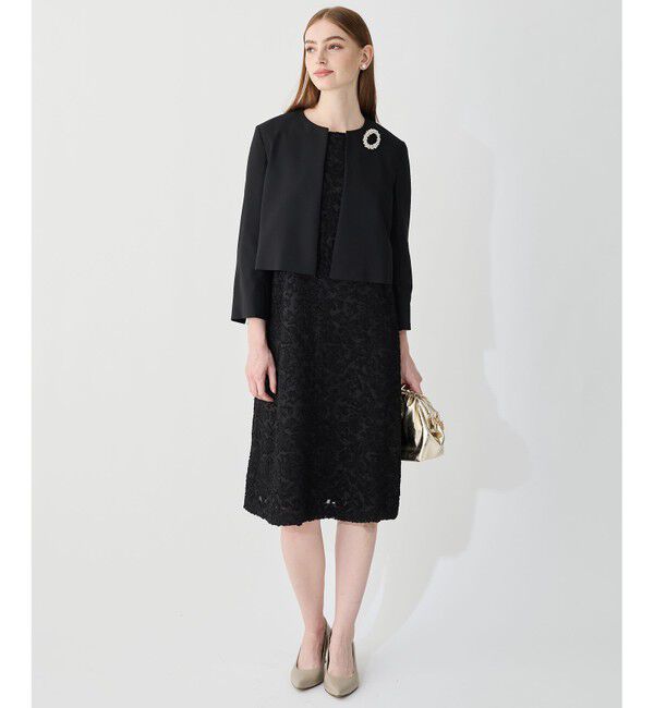 23区「【APPLAUDIR】シュエットジャカード ドレス」|ドレス|