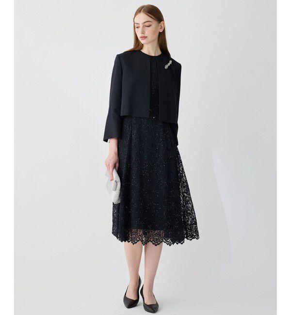 23区「【APPLAUDIR】スパンコールレース ドレス」|ドレス|