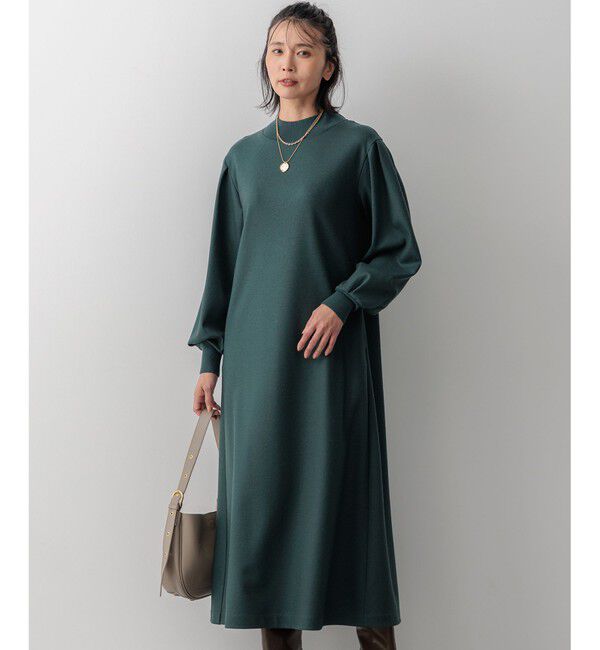 23区「【洗える】ウールミルドジャージー ワンピース」|ワンピース|ﾀﾞｰｸｸﾞ