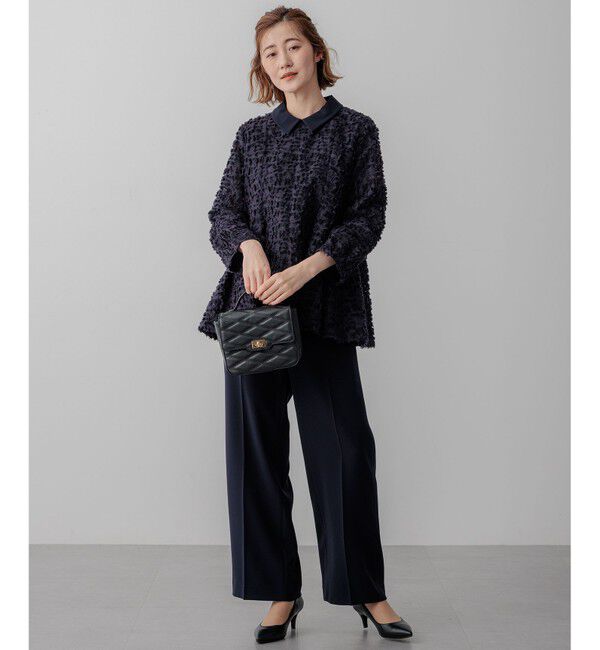 23区「【VERYコラボ】ボタニカル カットジャカード ブラウス」|シャツ・ブラウス|