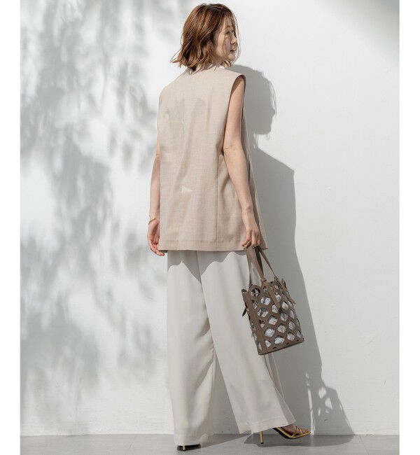 23区「【洗える】トリアセスラブストレッチ ジレ」|その他|