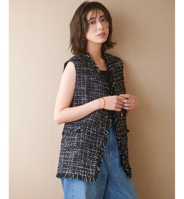 23区「【GLOW10月号掲載】GIOLICA オータム ツイード ジレ」|その他|ﾓﾉﾄｰﾝﾐ