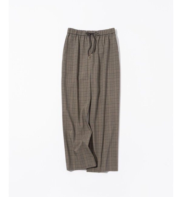 23区「【洗える】ドライ2WAYストレッチ チェック ワイド パンツ」|その他|