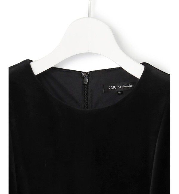 23区「【APPLAUDIR】ベロアコンビ ドレス」|ドレス|