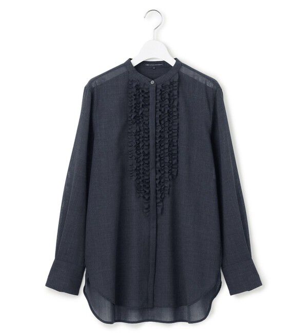 23区「【VERY11月号掲載/洗える】TWボイル フリルディテール ブラウス」|シャツ・ブラウス|