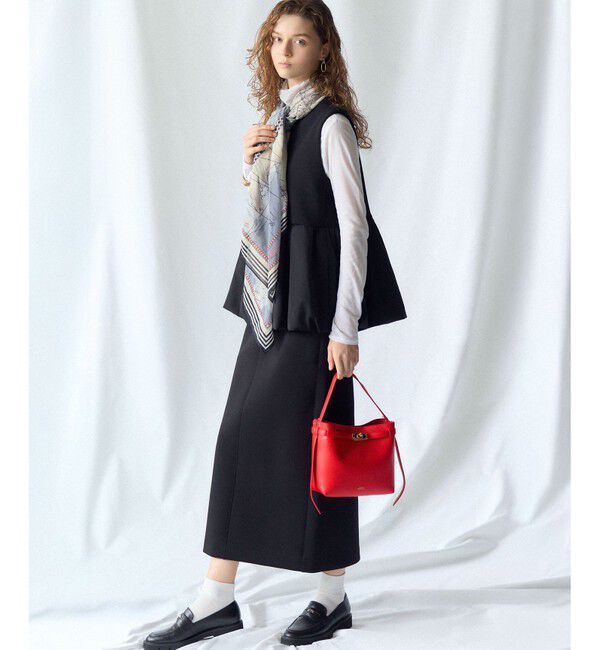 23区「コットンダンボール ペプラム ジレ アウター」|その他|