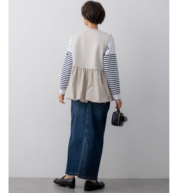 23区「コットンダンボール ペプラム ジレ アウター」|その他|