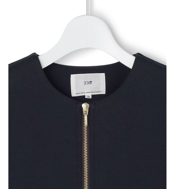 23区「コットンダンボール ペプラム ジレ アウター」|その他|