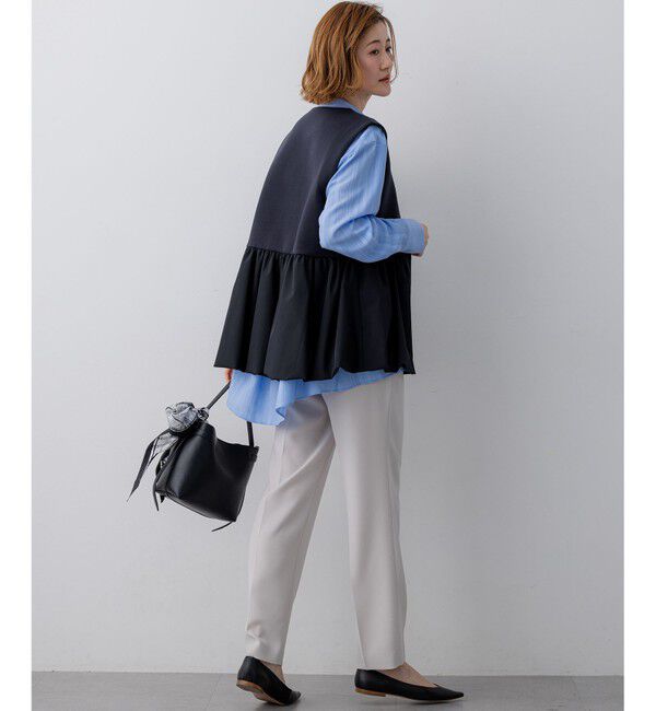 23区「コットンダンボール ペプラム ジレ アウター」|その他|