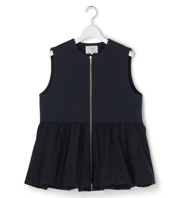 23区「コットンダンボール ペプラム ジレ アウター」|その他|