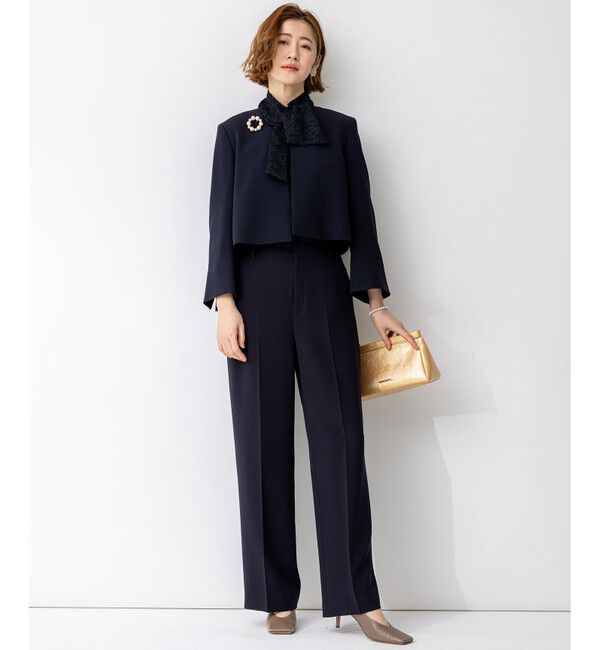 23区「【APPLAUDIR】Brocheリボンブーケレース ブラウス」|シャツ・ブラウス|