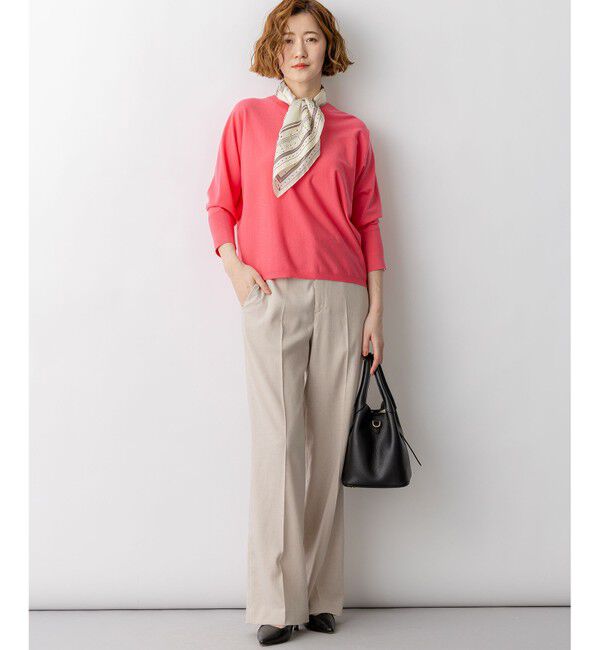 23区「アイアスマットストレッチ ワイド パンツ」|その他|