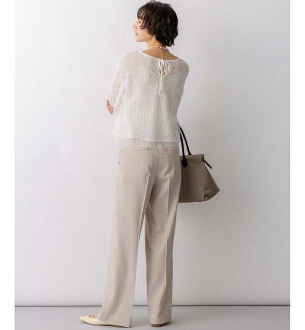 23区「アイアスマットストレッチ ワイド パンツ」|その他|