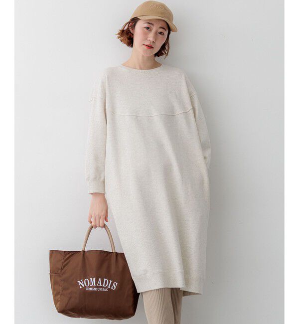 23区「【SLOW/一部店舗限定】ハイゲージテリー デザイン ワンピース」|ワンピース|アイボリー系