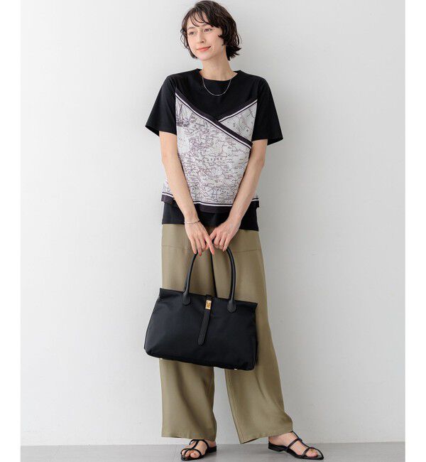 23区「【見上愛さん着用】ブライトカルゼ ワイド パンツ」|その他|