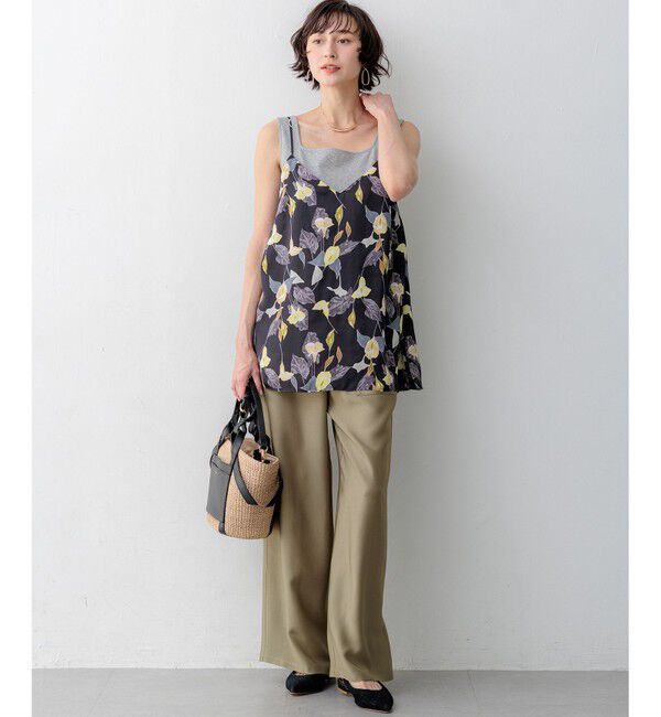 23区「【見上愛さん着用】ブライトカルゼ ワイド パンツ」|その他|