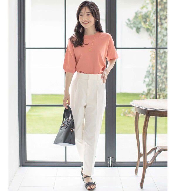 ANY SIS「【接触冷感・UVカット・撥水】クールタッチテーパード パンツ」|その他|