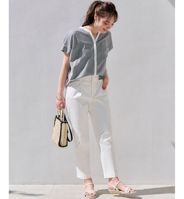 ANY SIS「【接触冷感・UVカット・撥水】クールタッチテーパード パンツ」|その他|