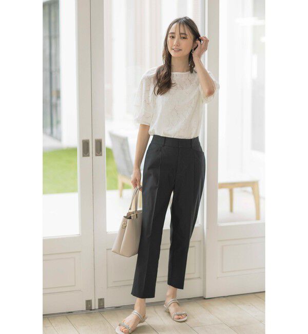 ANY SIS「【接触冷感・UVカット・撥水】クールタッチテーパード パンツ」|その他|