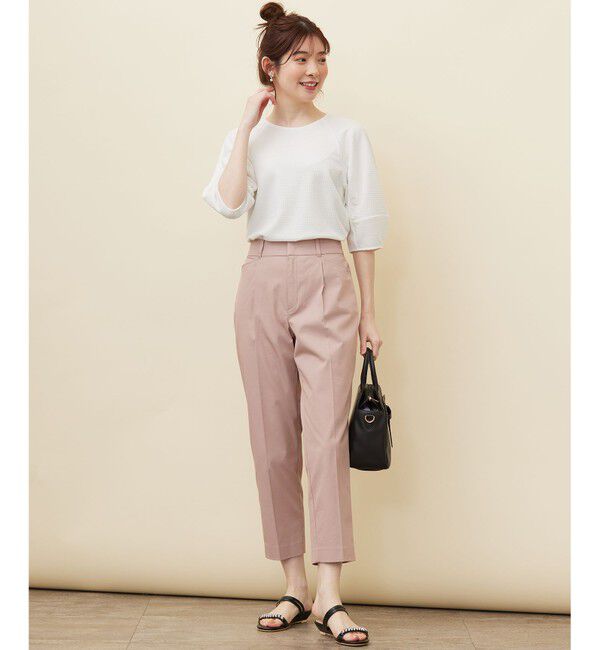 ANY SIS「【接触冷感・UVカット・撥水】クールタッチテーパード パンツ」|その他|