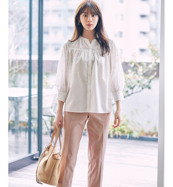 ANY SIS「【接触冷感・UVカット・撥水】クールタッチテーパード パンツ」|その他|