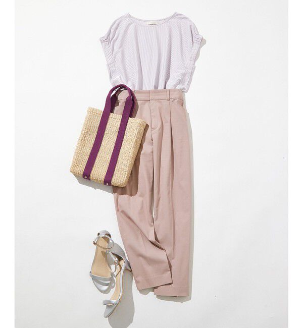 ANY SIS「【接触冷感・UVカット・撥水】クールタッチテーパード パンツ」|その他|