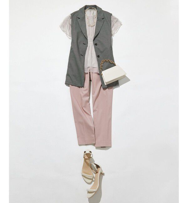 ANY SIS「【接触冷感・UVカット・撥水】クールタッチテーパード パンツ」|その他|