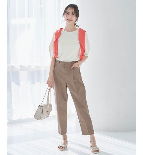 ANY SIS「【接触冷感・UVカット・撥水】クールタッチテーパード パンツ」|その他|