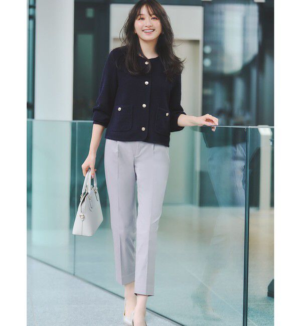 ANY SIS「【接触冷感・UVカット・撥水】クールタッチテーパード パンツ」|その他|ライトブルー