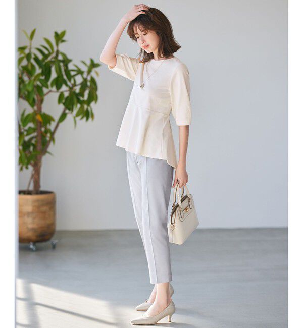 ANY SIS「【接触冷感・UVカット・撥水】クールタッチテーパード パンツ」|その他|