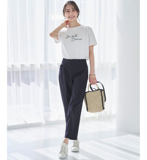 ANY SIS「【接触冷感・UVカット・撥水】クールタッチテーパード パンツ」|その他|