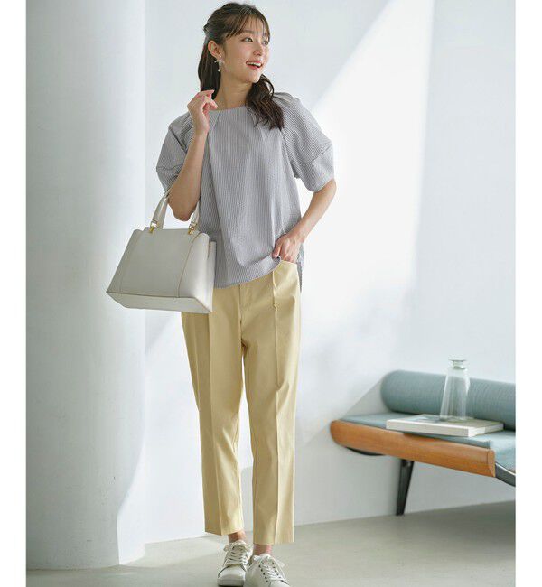 ANY SIS「【接触冷感・UVカット・撥水】クールタッチテーパード パンツ」|その他|